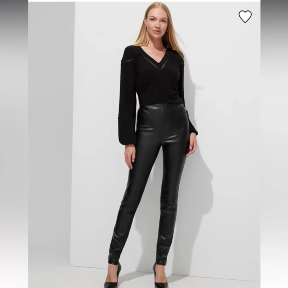 White House black market faux leather leggings in excellent like-new condition​